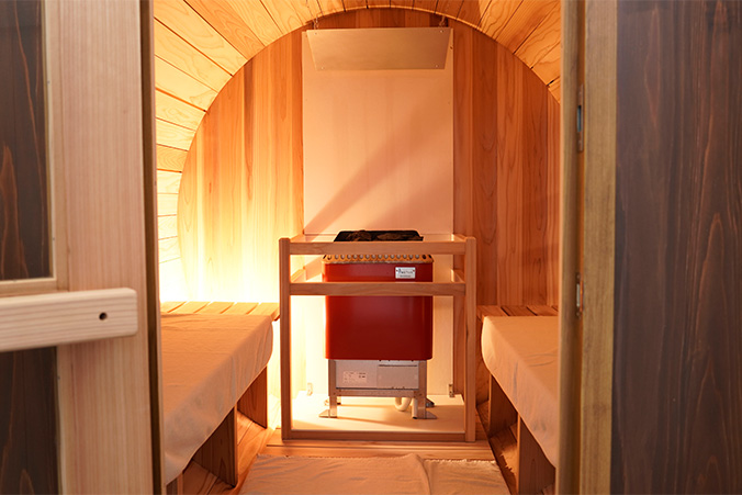 サウナの内部の画像