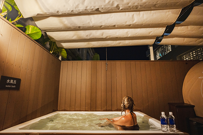 サウナの内部の画像